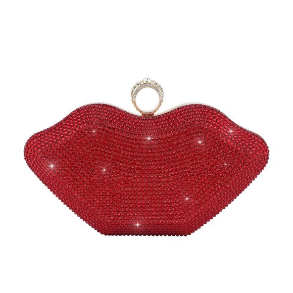 Rhinestone Clutch Purse Sparkling Liarty Evening Bag Small V :) - Picture 1 of 7